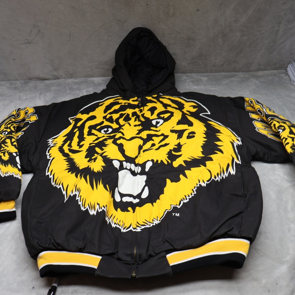 Grambling State Tigers Jacket Mens XL Gallop Black Bomber USA Made VTG Rare NWD
